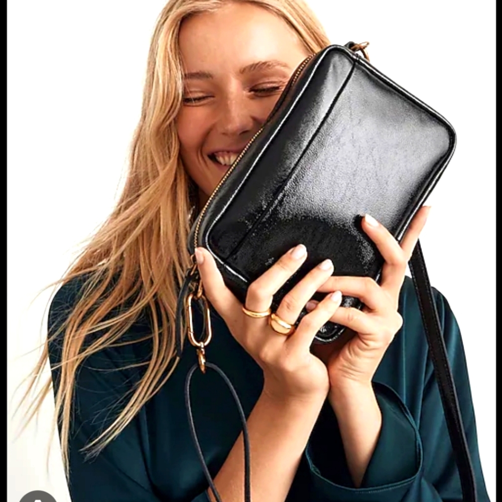 BNWT Madewell Patent Leather Crossbody Bag